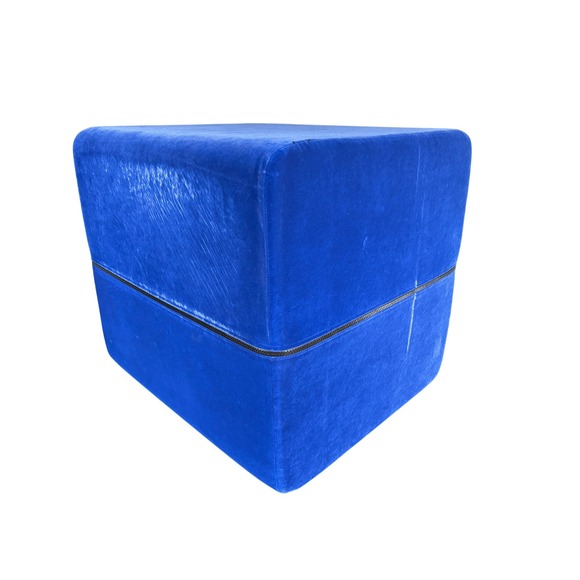 Liberator Esse Positioning Pillow Royal Blue Velvet Microfiber with Travel Bag - Picture 3 of 9